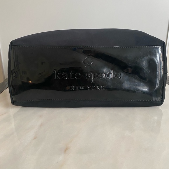 Kate Spade New York Black Leslie Nylon Foldover Crossbody Satchel - Picture 8 of 9